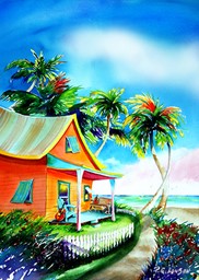 Show details for La Casa Cayo Hueso Giclee Print Picture of La Casa Cayo Hueso Giclee Print