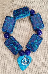 Show details for Peaceful Peacock Bracelet Picture of Peaceful Peacock Bracelet