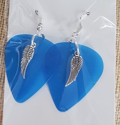 Show details for Ocean Blue Angel Wings Earrings Picture of Ocean Blue Angel Wings Earrings
