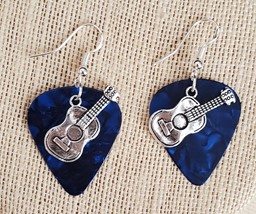 Picture of Acoustic Blue Guitar Earrings