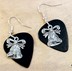 Picture of Ring Out the Bells earrings on dark grey picks