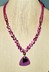Picture of Shades of Pink and Purple Wavy Heart Necklace