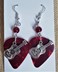 Picture of Rockin' Red Guitar Earrings