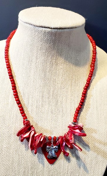 Picture of Ring Out The Bells necklace (red coral)